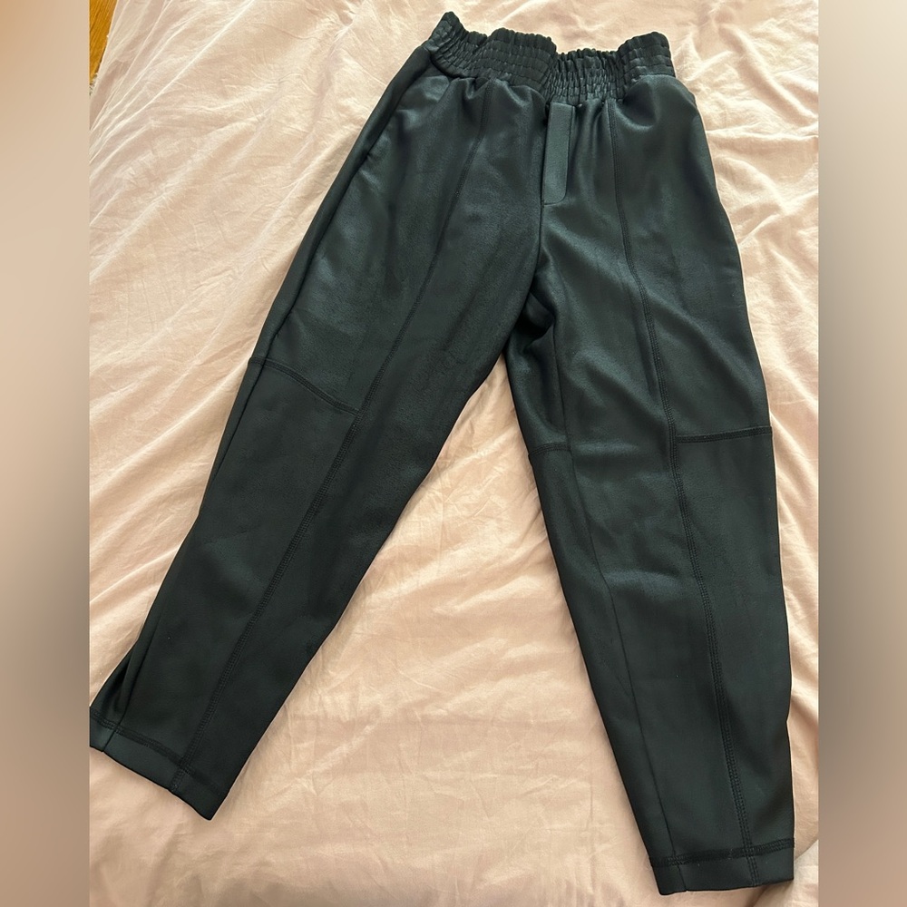 Zara Faux Leather Joggers